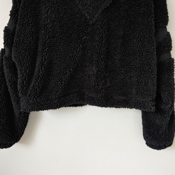 Free People Nantucket Fleece Sweatshirt Size Small Black Fp Movement Pullover - Picture 14 of 16